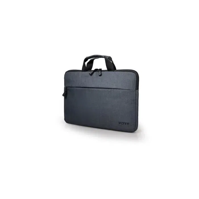 Port Designs Sacoche Belize pour Ordinateur Portable 13.3", Cadre Rigide, Poche Frontale Accès Rapide et Bouclerie Métal