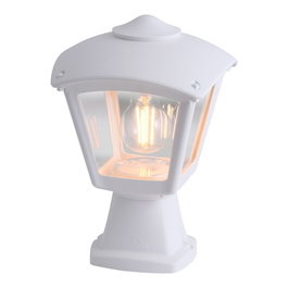 Fumagalli Disma/Roby - Applique murale IP55, blanc, résine UV, E27, 195x195x290 mm