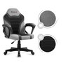 Chaise de jeu Huzaro Ranger 1.0 Grey Mesh Noir