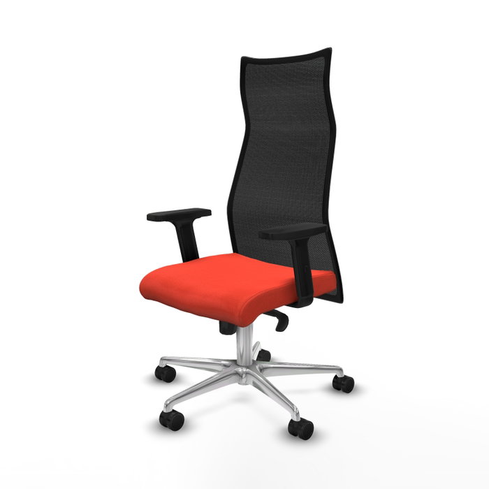 Piqueras y Crespo Chaise de Bureau Albacete Orange Foncé et Noir