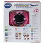 V-Tech Appareil Photo Enfant Kidizoom Duo Fx 12 en Rose 80-519957 avec Effets, Jeux, USB et Résistant aux Chutes - Langue Espagnol