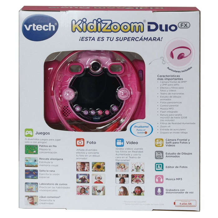 Appareil-photo pour enfants Vtech Kidizoom Duo DX Rose Appareil-photo pour enfants Vtech Kidizoom Duo DX Rose