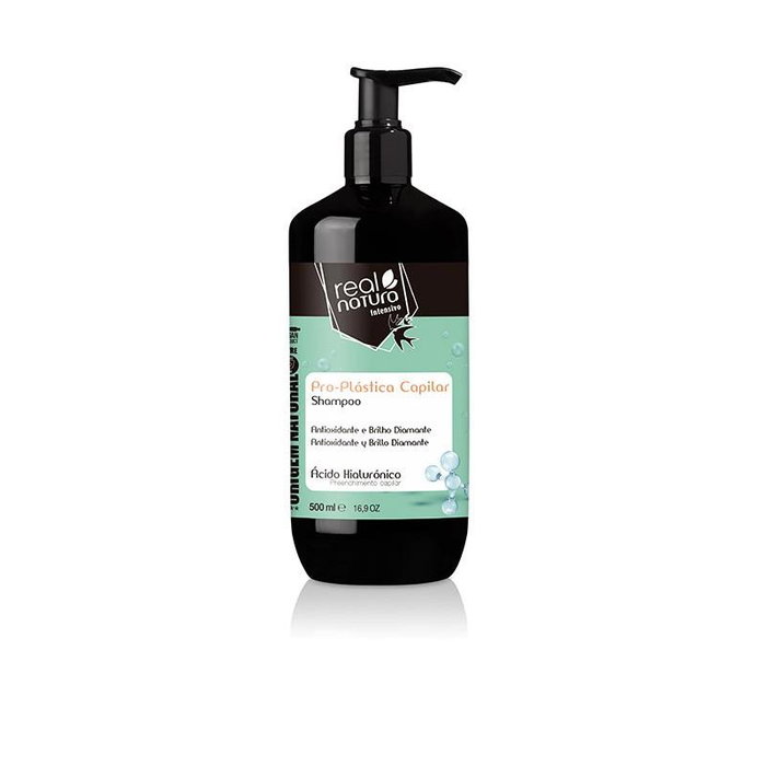 Real Natura Champô Sem Sal Pro-Plastica Capilar 500ml - Shampoing Réparateur Sans Sel pour Cheveux Abîmés - Brillance et Densité Real Natura Champô Sem Sal Pro-Plastica Capilar 500ml - Shampoing Réparateur Sans Sel pour Cheveux Abîmés - Brillance et Densité