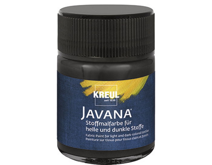 Kreul Peinture textile Javana opaque noir 50ml Kreul Peinture textile Javana opaque noir 50ml
