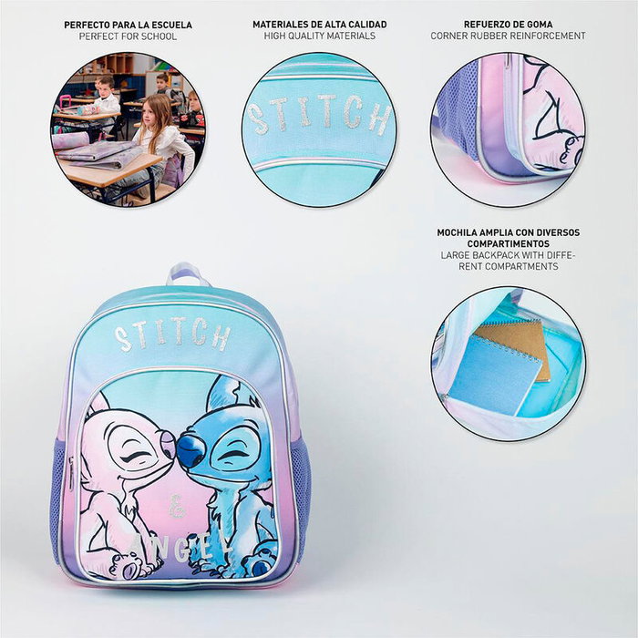 Disney Sac à dos Stitch 38 cm (31x12x38 cm) en 100% polyester Disney Sac à dos Stitch 38 cm (31x12x38 cm) en 100% polyester