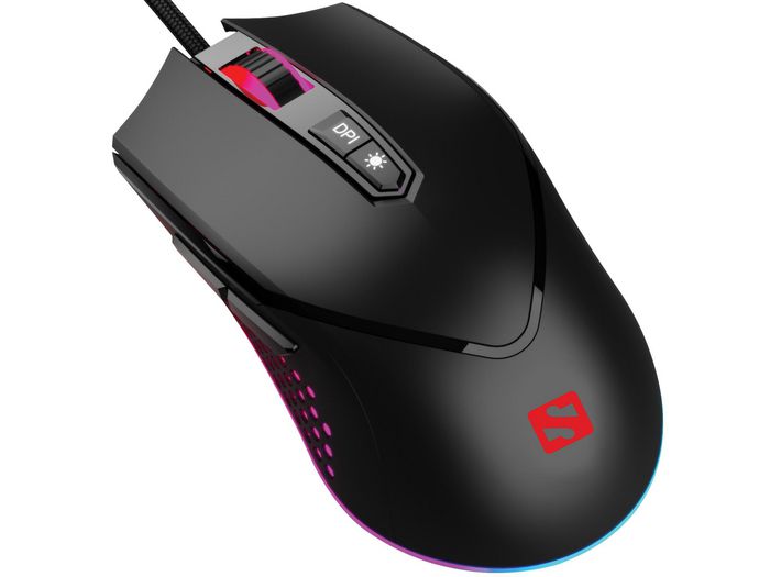 Sandberg Azazinator Mouse 6400 - Souris de jeu sans fil à haute résolution avec rétroéclairage RGB programmable