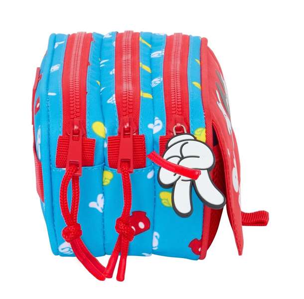 Safta Portatodo Triple Big Mickey Mouse "Fantastic" Coffret de rangement 21.5 x 10 x 8 cm, pour enfant à partir de 3 ans