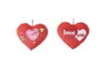 Creaciones Llopis - Coeur Lovy 22 cm - 4 modèles assortis en polyester - Modèles envoyés aléatoirement