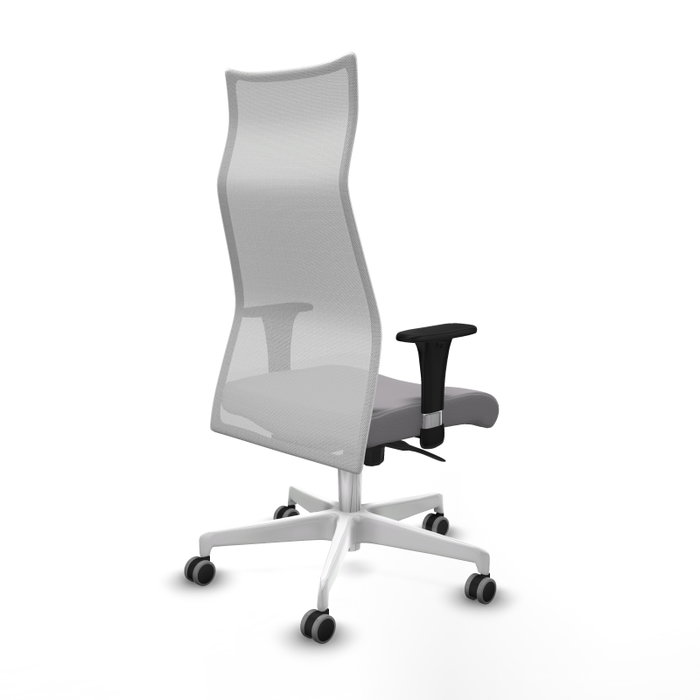 Piqueras y Crespo Albacete Chaise de Bureau Gris et Blanc