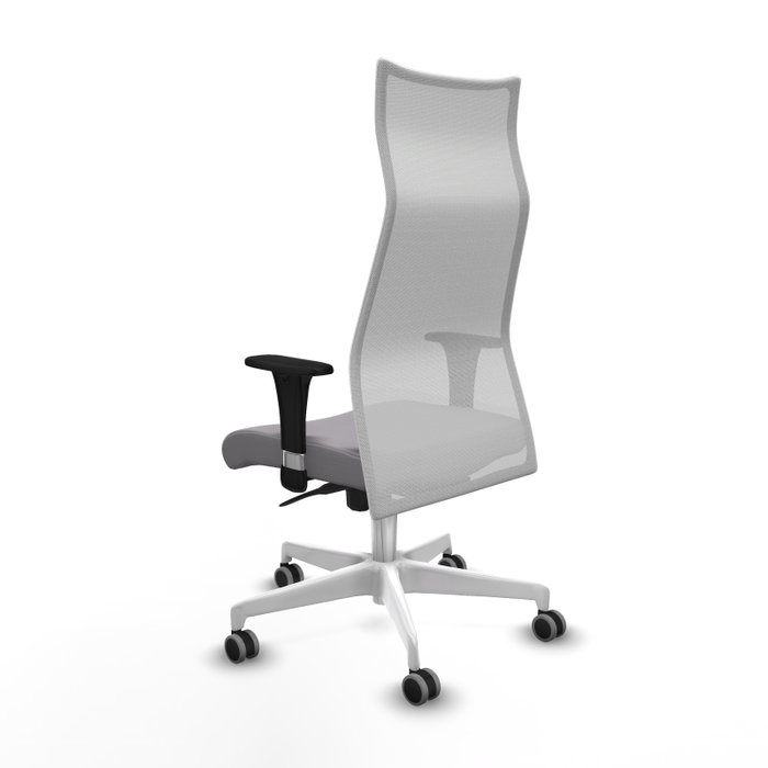 Piqueras y Crespo Albacete Chaise de Bureau Gris et Blanc