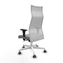 Piqueras y Crespo Albacete Chaise de Bureau Gris et Blanc
