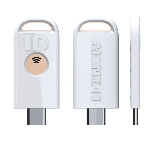Identiv uTrust FIDO2 NFC Security Key, Clé de sécurité USB-C et NFC avec authentification sans mot de passe, pour Windows, macOS, Android et iOS Identiv uTrust FIDO2 NFC Security Key, Clé de sécurité USB-C et NFC avec authentification sans mot de passe, pour Windows, macOS, Android et iOS