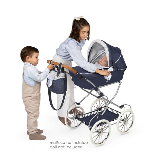 Decuevas - Coche de Poupée Pliable Vintage avec Sac pour Poupées jusqu'à 48 cm