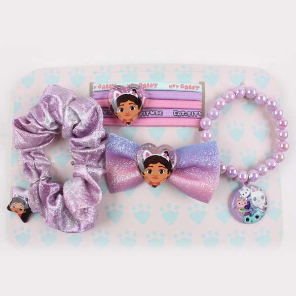 Cerdà - Set de beauté 'Bolsito Gabby's Dollhouse' - Coffret maquillage jouet 18 x 13 x 4 cm - Violet - À partir de 3 ans