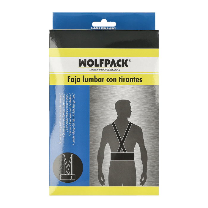WOLFPACK LINEA PROFESIONAL Ceinture lombaire à bretelles taille S/M