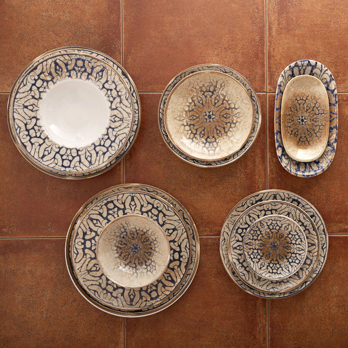 Plat pour pizza Bidasoa Deneb Hydrozero Marron Céramique Ø 30 cm (6 Unités)