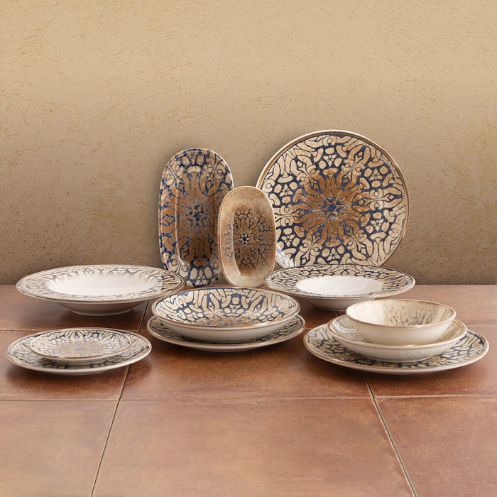 Plat pour pizza Bidasoa Deneb Hydrozero Marron Céramique Ø 30 cm (6 Unités)