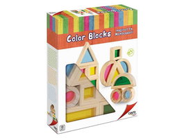 Cayro - Blocs de couleurs inspirés Montessori - Jouet éducatif en bois - À partir de 12 mois