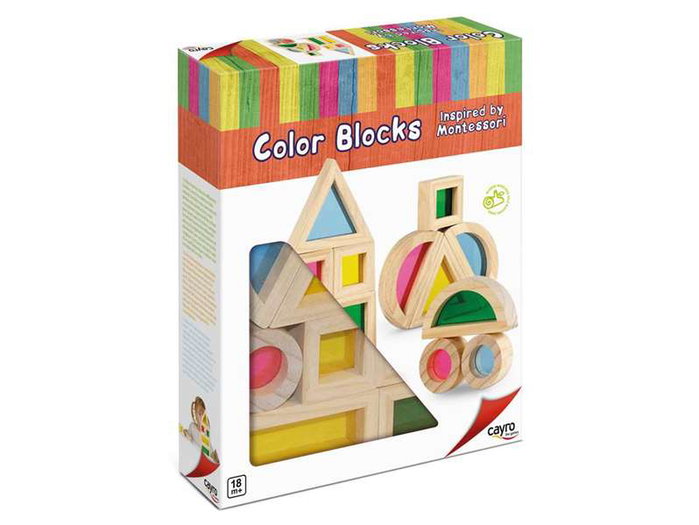 Cayro - Blocs de couleurs inspirés Montessori - Jouet éducatif en bois - À partir de 12 mois Cayro - Blocs de couleurs inspirés Montessori - Jouet éducatif en bois - À partir de 12 mois