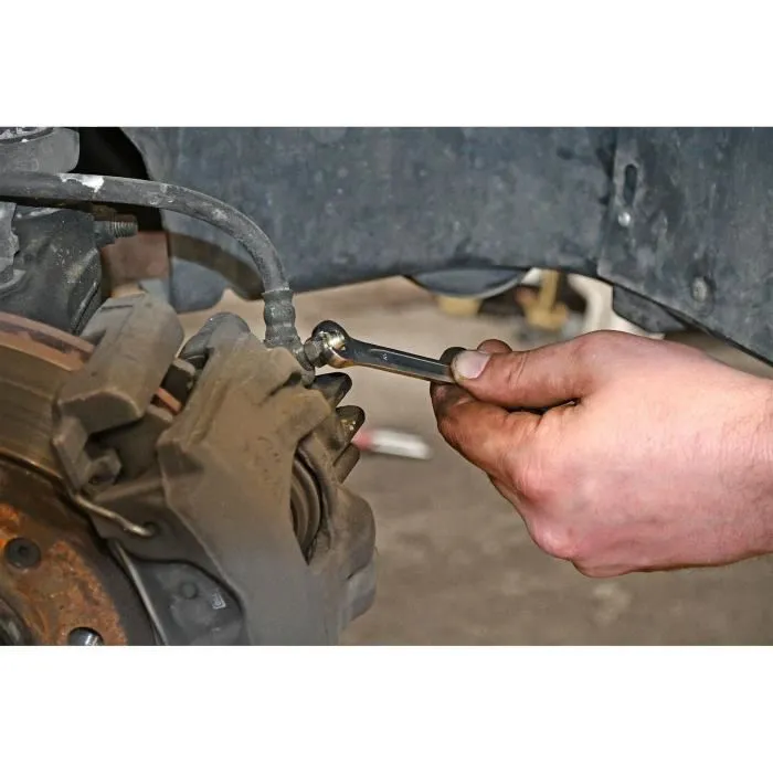 Powertrac - Jeu de 9 clés mixtes à tête polygonale inclinée à 15° (8-21 mm) en Chrome Vanadium pour un usage professionnel