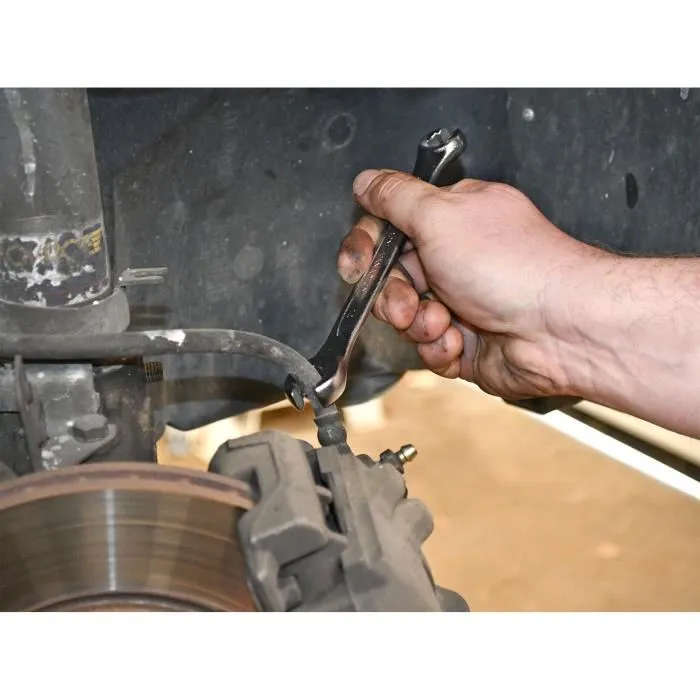 Powertrac - Jeu de 9 clés mixtes à tête polygonale inclinée à 15° (8-21 mm) en Chrome Vanadium pour un usage professionnel