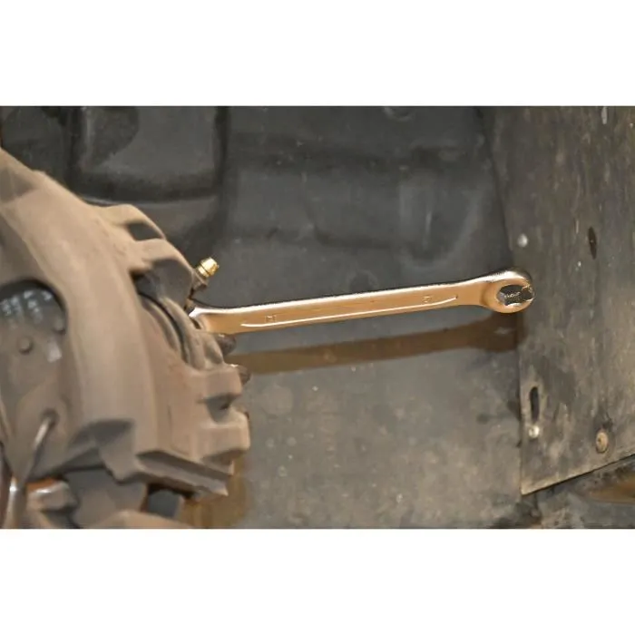 Powertrac - Jeu de 9 clés mixtes à tête polygonale inclinée à 15° (8-21 mm) en Chrome Vanadium pour un usage professionnel