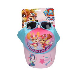 Cerdá Casquette et lunettes de soleil Paw Patrol Skye 53 cm - Rose - Dès 3 ans