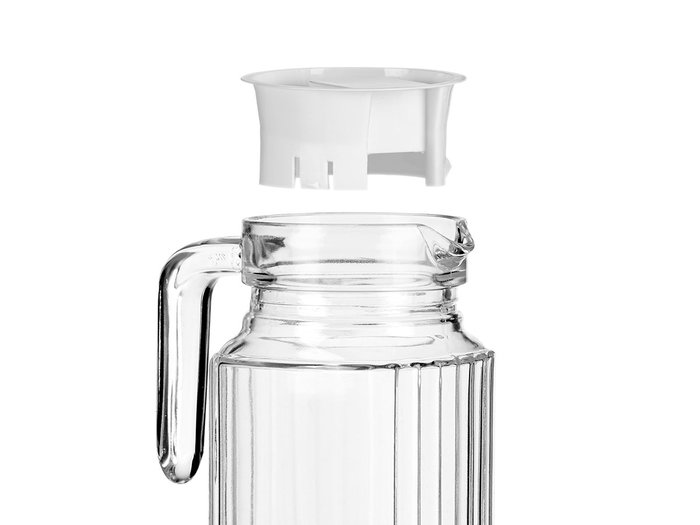 Vivalto Jarre avec couvercle blanc 950 ml verre 11,5x23,5x8 cm (Set de 12) Vivalto Jarre avec couvercle blanc 950 ml verre 11,5x23,5x8 cm (Set de 12)