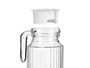 Vivalto Jarre avec couvercle blanc 950 ml verre 11,5x23,5x8 cm (Set de 12)