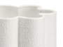 Giftdecor Lampe de Table Fleur 43 cm Rugueux Blanc Métal Velours (Set de 4)