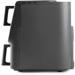 Domo Airfryer DO550FR Friteuse sans huile à double tiroir vertical - 10 L (3.5 L + 6.5 L) - 10 programmes - 2500 W - Cuisson simultanée - Écran tactile