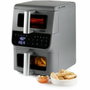 Domo Airfryer DO550FR - Friteuse sans huile double cuve 10 L (3,5 L + 6,5 L)