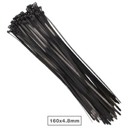 Hantums Sac de 100 colliers de serrage en nylon 160x4,8mm Negro