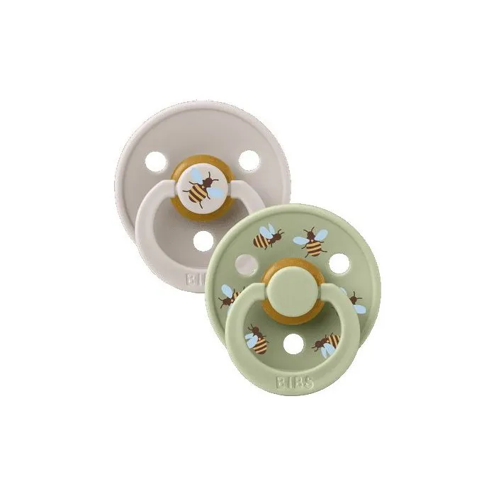 BIBS Studio Colour Sucette Mushroom Mix Ronde T1 - Pack de 2 BIBS Studio Colour Sucette Mushroom Mix Ronde T1 - Pack de 2