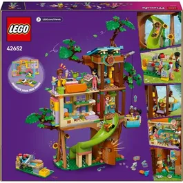 LEGO Friends 42652 La Cabane de l'Amitié, Set de Construction avec 4 Mini-Poupées et Animaux, Jouet pour Enfants dès 8 Ans