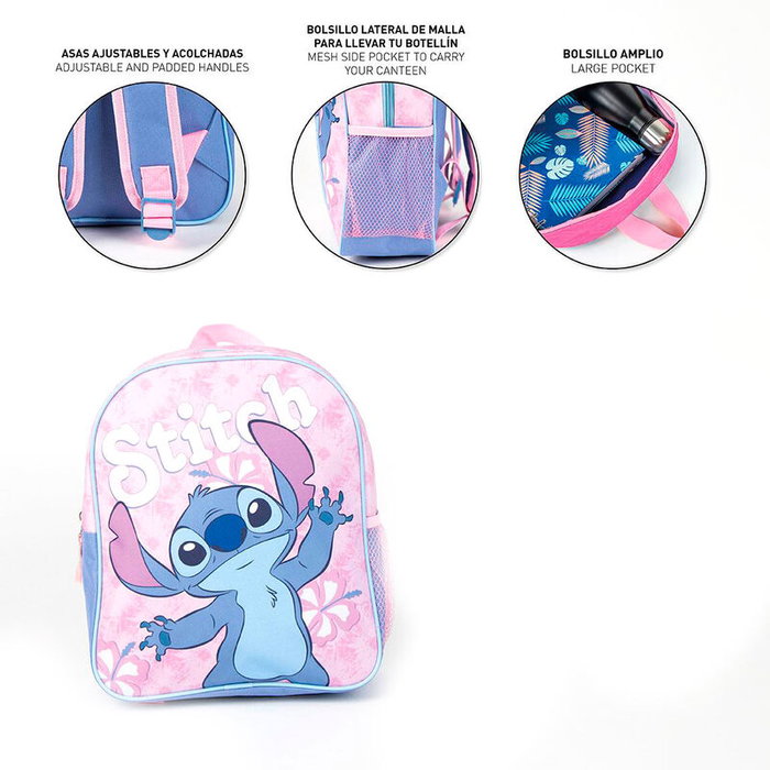 Cerdá Sac à dos scolaire Stitch Disney Rose