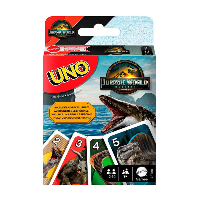 Mattel UNO Jurassic World Renaissance - Jeu de cartes