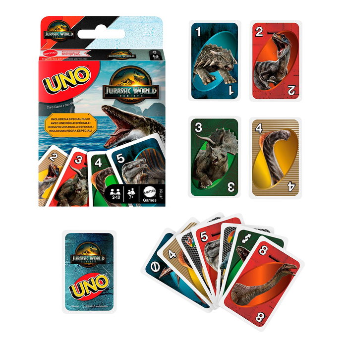 Mattel UNO Jurassic World Renaissance - Jeu de cartes