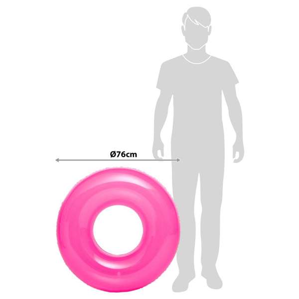 Intex - Flotteur en forme de roue transparent - 76 cm - Série assortie (Sans piles, en PVC, pour enfants à partir de 8 ans) Intex - Flotteur en forme de roue transparent - 76 cm - Série assortie (Sans piles, en PVC, pour enfants à partir de 8 ans)