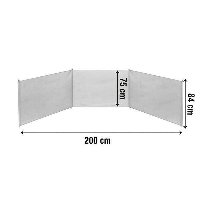 pare-vent de plage Aktive 200 x 75 x 84 cm Bleu