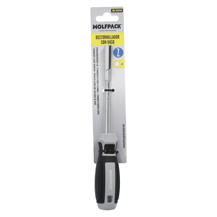 WOLFPACK LINEA PROFESIONAL Tournevis avec douille 7,0 mm
