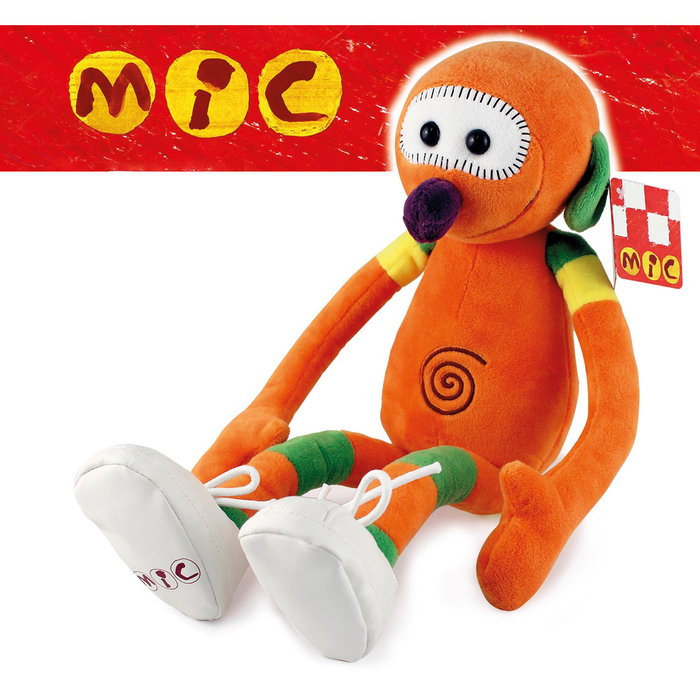 EDUCA Peluche Mic Personnage Suave - Peluche Douce et Sensorielle - 40 cm - Recommandé à Partir de 6 Mois