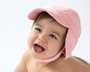 KioKids Bonnet de bébé rose avec protection solaire UPF 50+