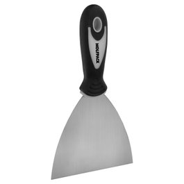 WOLFPACK LINEA PROFESIONAL Spatule en acier inoxydable 120 mm avec manche en caoutchouc