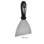 WOLFPACK LINEA PROFESIONAL Spatule en acier inoxydable 120 mm avec manche en caoutchouc