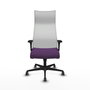Piqueras y Crespo Chaise de Bureau Albacete XL Violet et Blanc