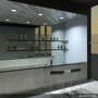 Plafonnier LED carré 18 W, 1 800 lm, 6 000 K, Nickel satiné
