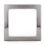 Plafonnier LED carré 18 W, 1 800 lm, 6 000 K, Nickel satiné