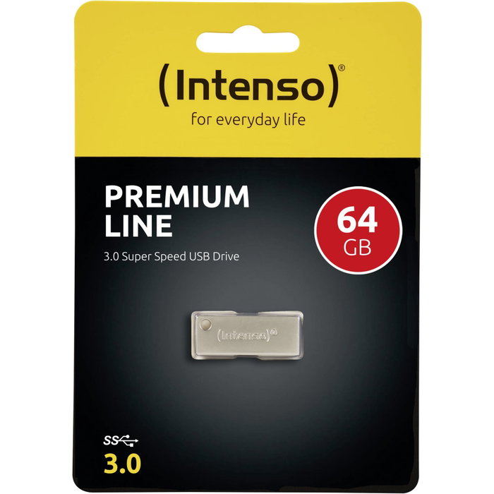Intenso Clé USB Premium Line 64 Go Argent