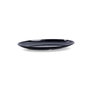 Quid Plateau Ovale en Mélamine Select Basic Noir Brillant 25x18 cm (24 Unités)